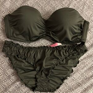 Victoria's Secret Olive Bikini Set